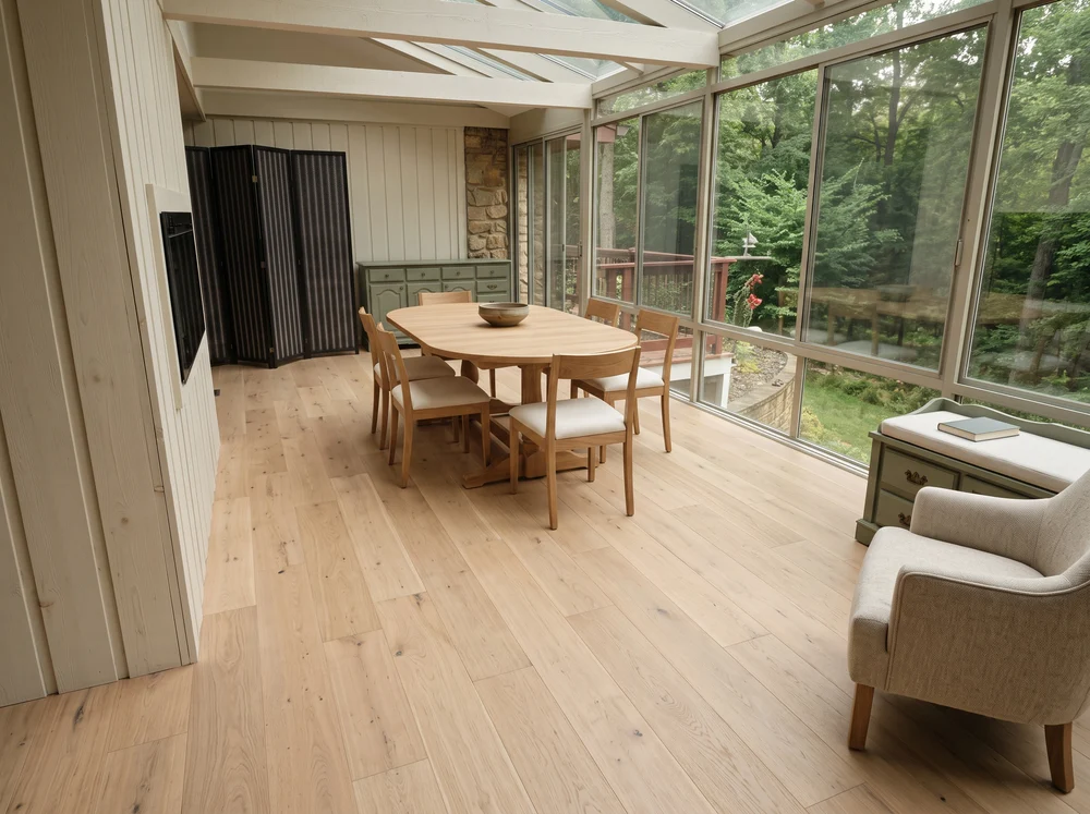 Nano Banana 2 AI-edited Residential sunroom